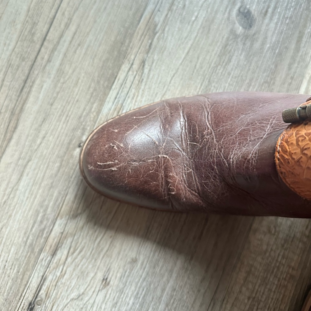 Lucchese Women’s Spirit Rachel Handcrafted Ankle Bootie - Picture 2 of 5